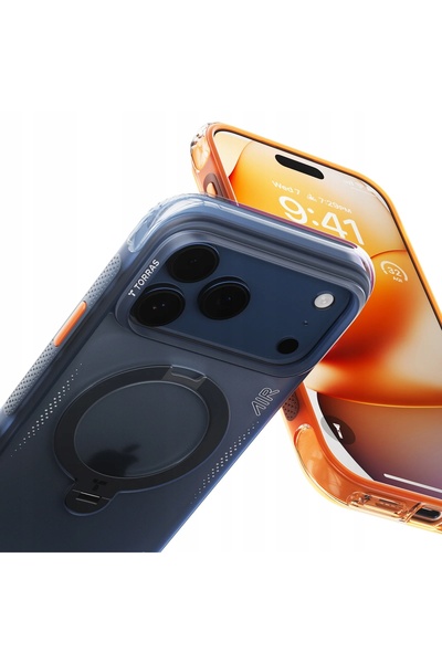 TORRAS Husă Ostand Q3 Air pentru iPhone 17 Pro - MagSafe cu suport