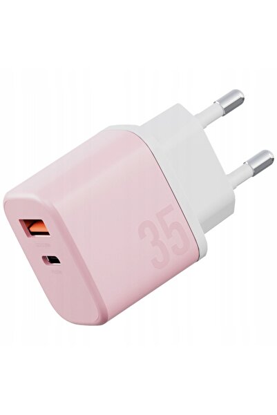 NO BRAND Bazic GoPort Velox Kit USB-C/USB-A GaN 35W Încărcător de perete cu c...