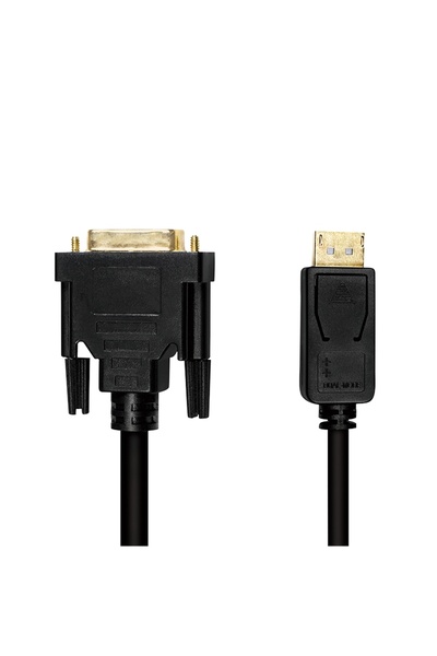 LogiLink Cablu DisplayPort la DVI 2m DP/M-DVI/M Full HD 1080p placat cu aur
