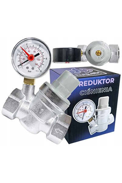 DAMIX REDUCTOR DE PRESIUNE APĂ CU MANOMETRU 1'' DN25 REGULATOR 1.5-6.5 BAR