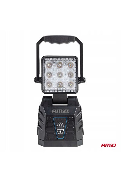 AMIO Lampă de lucru cu halogen de 15W, portabilă, reîncărcabilă.