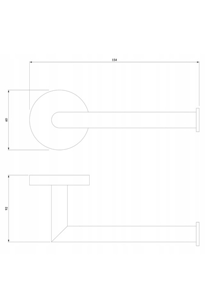 Omnires MODERN PROJECT suport hârtie igienică, cupru MP60510 CP