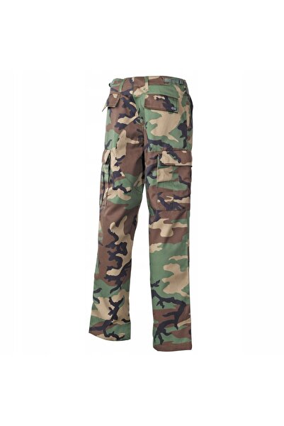 NO BRAND Pantaloni US BDU woodland, MFH, tactici, întăriți, ajustabili XXL