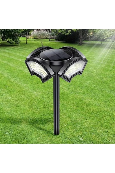 NO BRAND Lampă solară de grădină cu fixare în pământ, 304 LED-uri, 50 cm, ref...