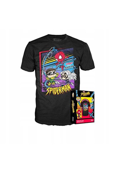 Funko POP! Tricou cu figurina Spider-Man + Tricou M