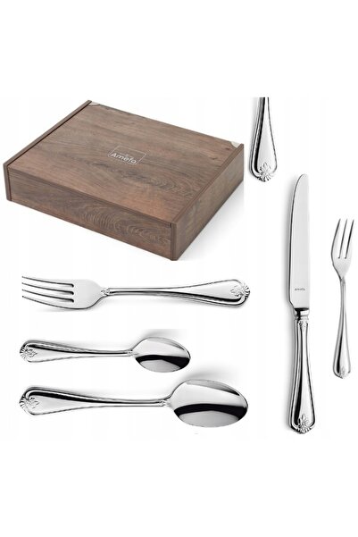 NO BRAND Set de tacâmuri AMEFA DUKE UE 60 piese, cutie pliabilă / pentru 12 p...