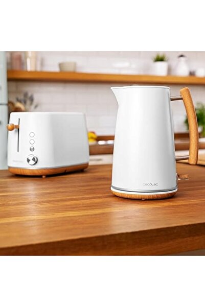 CECOTEC Fierbător electric ThermoSense 400 Alb Woody 1.7l 3000W Alb