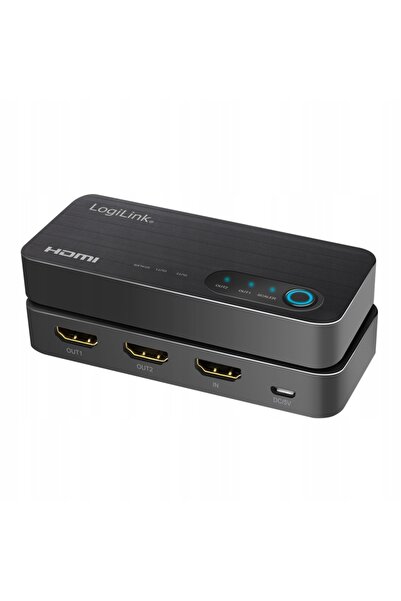 NO BRAND LogiLink 1x2 4K/60Hz UHD HDR CEC HDCP Downscaler HDMI Splitter pentr...