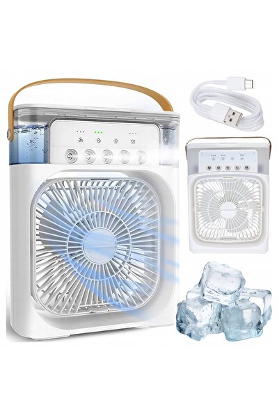 ALOGY VENTILATOR PUTERNIC, SILENȚIOS, DE BĂRĂ, ROTATIV, CU 3 MODURI, UMEZITOR...