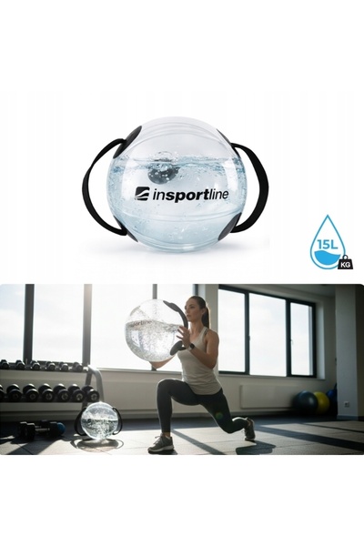 inSPORTline Minge de apă lestată Flowball, max. 15 kg, 30 cm, reglabilă
