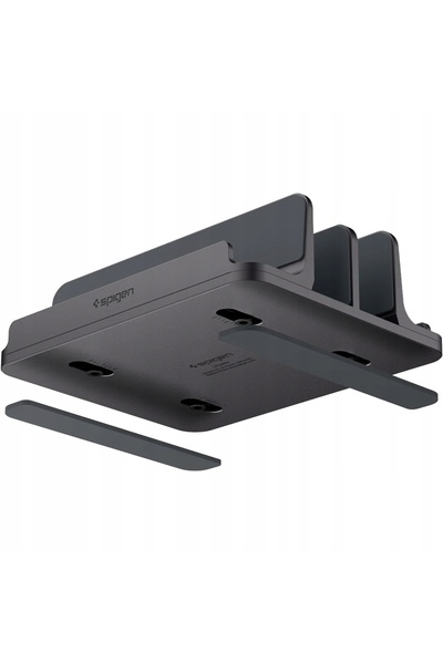 Spigen Suport vertical pentru laptopuri de 13, 14, 15 inch, gri spațial, acce...