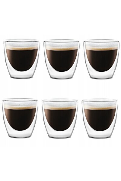 NO BRAND VIALLI PĂHARE TERMICE CU PERETE DUBLE AMO 80 ml PENTRU ESPRESSO, PEN...
