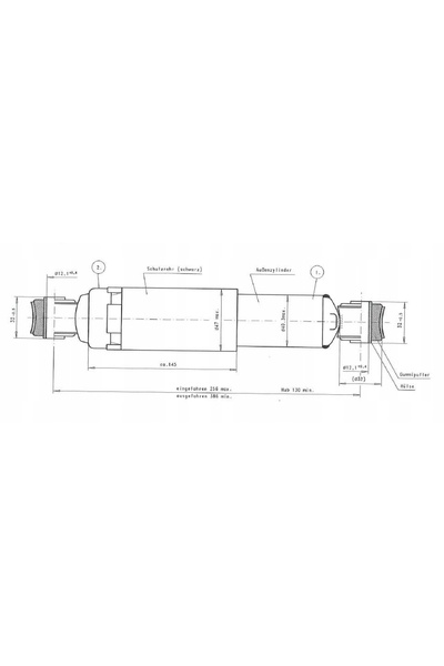 NO BRAND Amortizor AL-KO pentru axă de remorcă 4000-7500 kg pentru axe simple...