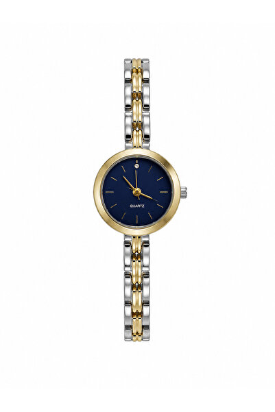 Kadın Kol Saati, Çelik Kordon, Lacivert Kadran Quartz Analog Bilek Saati