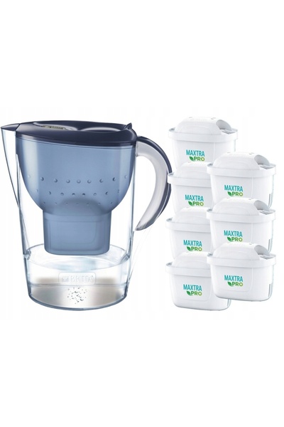 BRITA Cană filtrantă Marella XL + 7 cartușe Pure Performance Pro