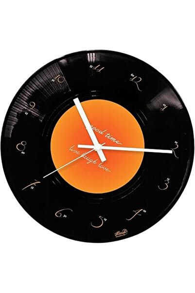 NO BRAND Ceas decorativ în formă de disc de vinil, stil retro, ediție modernă