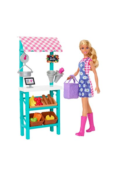 Barbie LALKA TARG FARMERSKI set cu păpușă