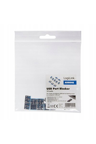 LogiLink AU0046 blocaj argintiu pentru port USB, pentru protejarea portului
