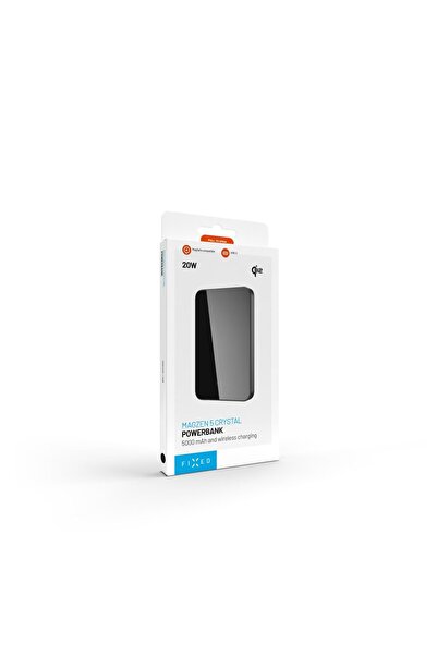 NO BRAND Powerbank FIXED MagZen 5 Crystal, standard Qi2, 5000 mAh (negru)