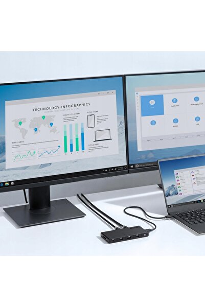 Anker Hub USB 364 Hub USB C 10 în 1 Dual HDMI 4K