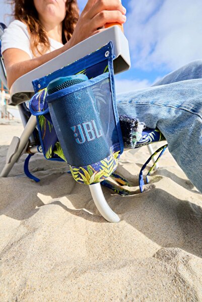 JBL Boxă portabilă cu mâner, albastră, Bluetooth, IP68
