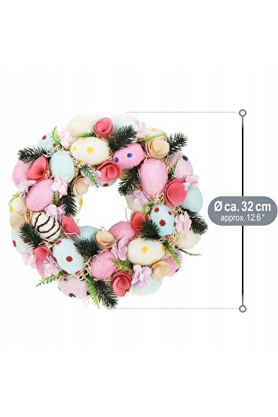 NO BRAND CORONĂ DE PRIMĂVARĂ PENTRU UȘĂ DECORAȚIUNE DE PRIMĂVARĂ CORONĂ 32 cm...