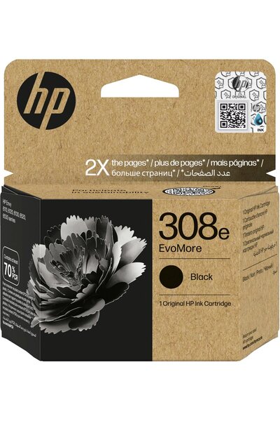 HP Cerneală 308e EvoMore Negru 6.5 ml 7FP22UE # LS1