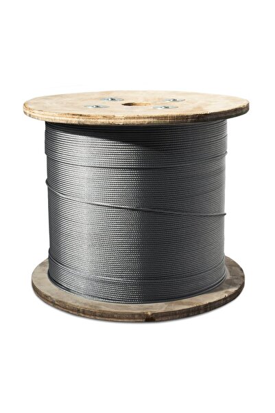 NO BRAND Cablu de oțel 6mm 6x19 OC galvanizat, 200m, cablu de tractare metalic