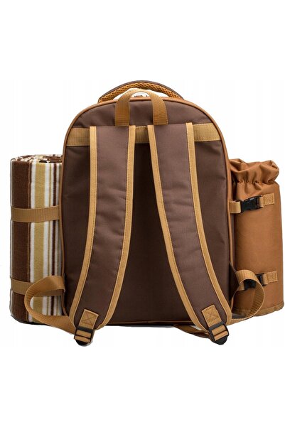 NO BRAND Rucsac frigorific pentru picnic pentru 4 persoane, cu set de tacâmur...
