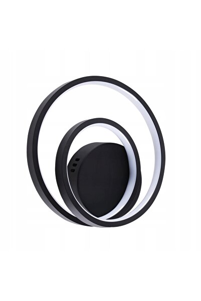 NO BRAND Lampă LED de perete tip inel cu lumină neutră, negru, 15W ZEFIRA GOL...