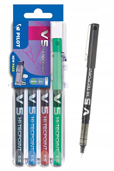NO BRAND Pixuri Pilot Hi-Tecpoint V5 cu vârf ultra-fin, negru, roșu, albastru...
