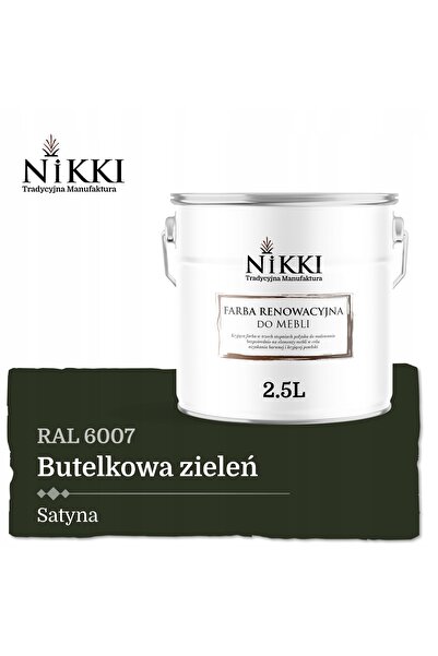 NO BRAND Vopsea pentru dulapuri de bucătărie Verde Sticlă RAL6007 Satinat 2,5L