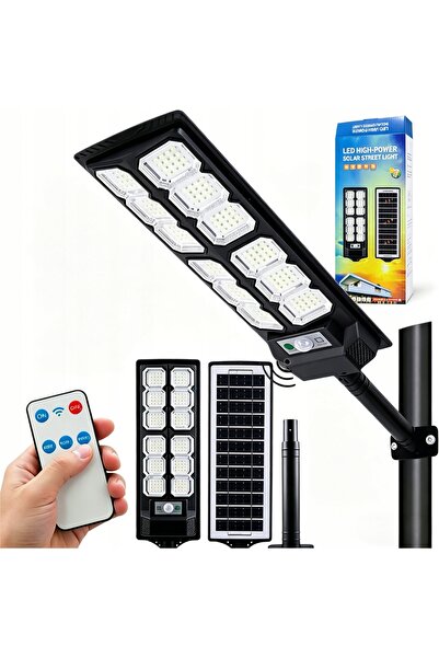 NO BRAND Lampă stradală solară TODOMI 3000 W 5000 lm cu senzor de mișcare și ...