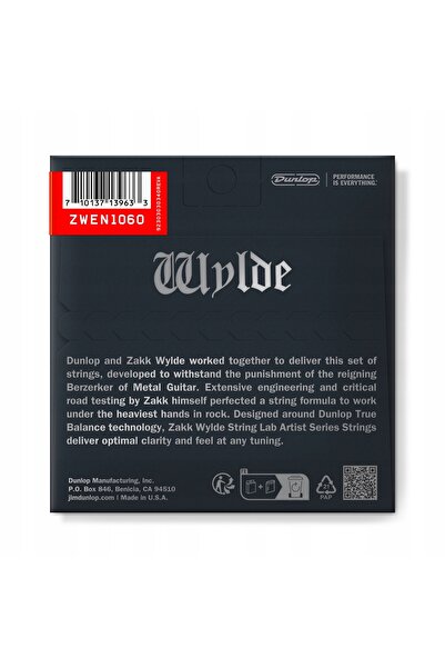 NO BRAND DUNLOP 10-60 ZAKK WYLDE CORZI DE CHITARĂ ELECTRICĂ