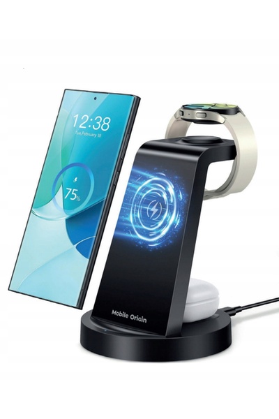 NO BRAND Încărcător prin inducție pentru ecosistemul wireless Galaxy 18W, Mob...