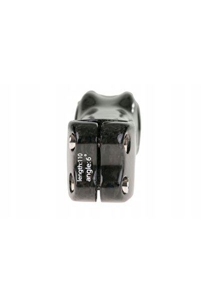 NO BRAND Tijă ghidon carbon negru lucios 110 mm 31,8