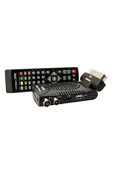 NO BRAND DECODER TUNER TV DVB-T2 HEVC H.265 FULL HD MINI STICK PILOT KIT BATERII