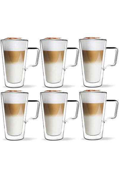 NO BRAND SET DE PAHARE TĂMÂI ÎNALTĂ TERMOIZOLANTE PENTRU CAFEA LATTE, CEAI DI...
