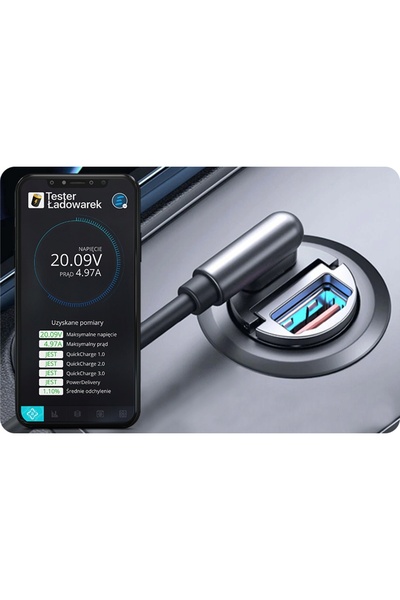 NO BRAND Încărcător auto rapid USB +Type-C +Gratuit