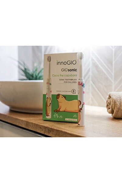 NO BRAND INNOGIO GIOsonic Capybara GIO-460 Periuță de dinți sonică albă pentr...