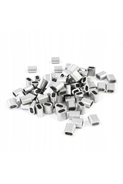 NO BRAND Manșon de aluminiu Clemă de cablu conector 12mm 10 bucăți