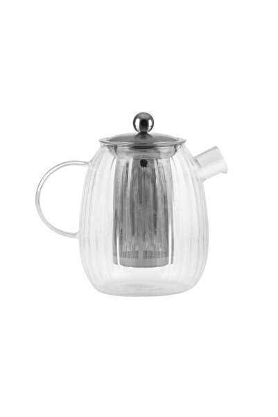 NO BRAND VIALLI CEAINIC DE STICLĂ TIP TULIPAN CU INFUSER ȘI SITĂ PENTRU CEAI ...