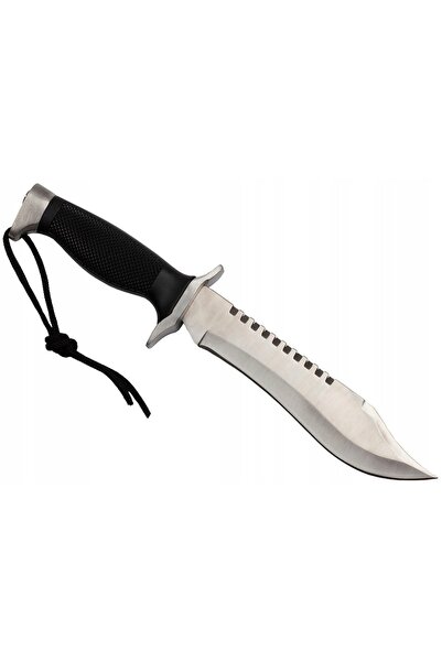 NO BRAND BSH 318 CUȚIT TACTIC DE Luptă PUTERNIC TIP RAMBO CU TEACĂ 31cm