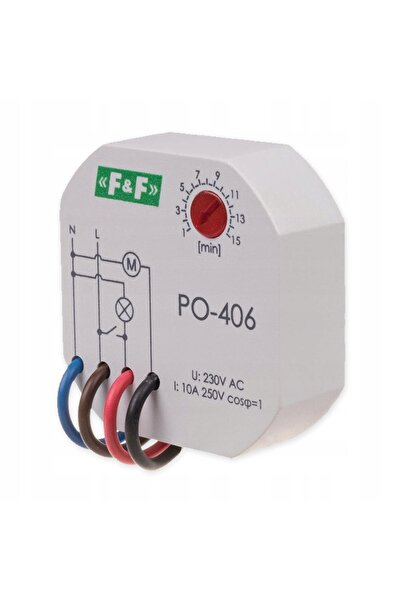F&F DİZAYN Releu de timp cu declanșare întârziată PO-406