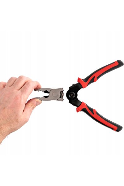 NO BRAND Set de clești combinați pentru electrician 5 în 1 cu fălci interschi...