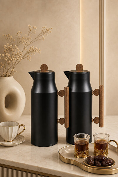 ZALA Luxury Twin Thermos Set 1L + 1L Vacuum Flask | Premium Glass Liner Hot &...