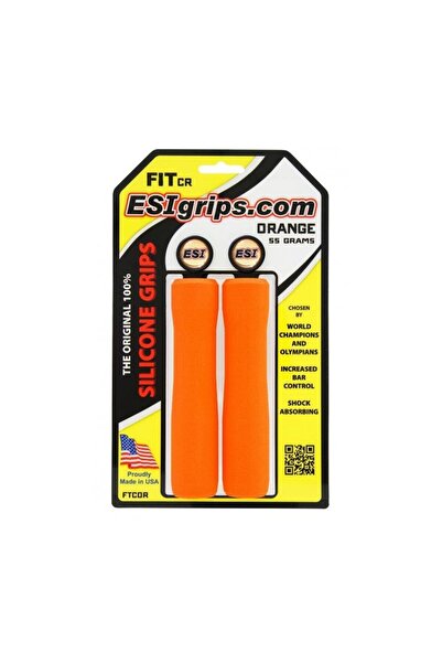ESI Mânere GRIPY FIT CR din silicon portocaliu / 133 mm