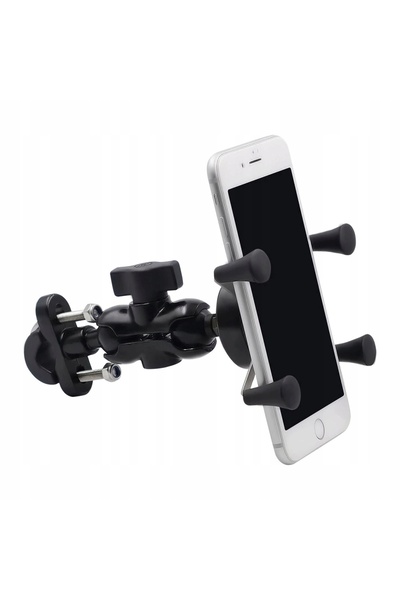 NO BRAND Încărcător rapid USB 2A cu suport de telefon pentru motocicletă, scu...