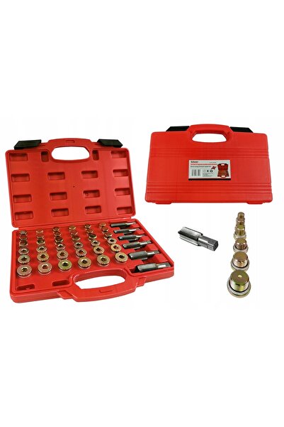 SilverTools Kit de reparații filet dop de umplere ulei, 114 piese VALIZĂ S10496