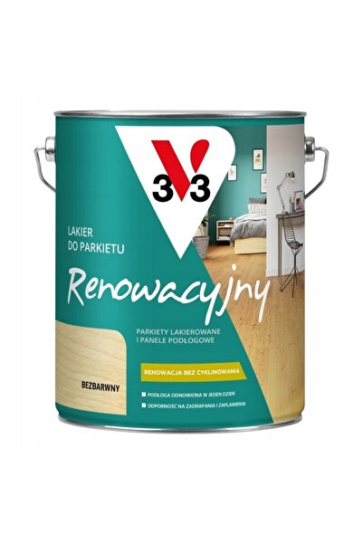 NO BRAND V33 Lac pentru renovarea pardoselilor din parchet, cu luciu, 5L